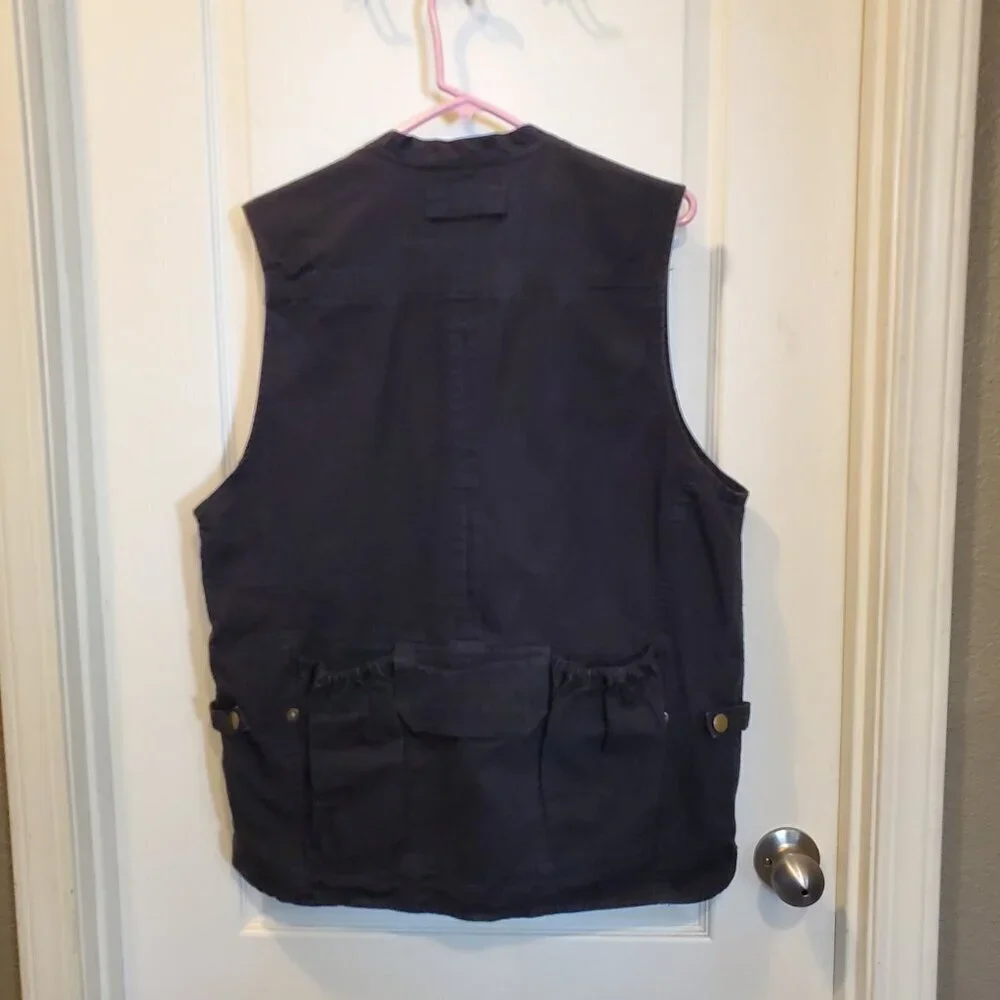 5.11 Tactical Series Black Cotton Utility Vest | Photography Fishing | Men's M